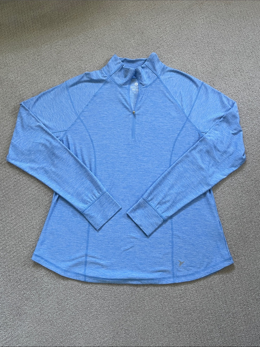 Old Navy Active Heathered Blue Zip Pullover